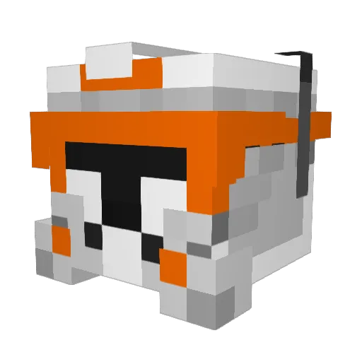 flechner Minecraft avatar head, 3D render