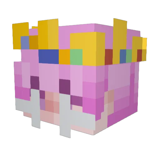 flenXD Minecraft avatar head, 3D render