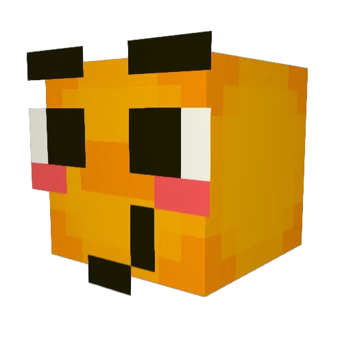 flerolive Minecraft avatar head, 3D render