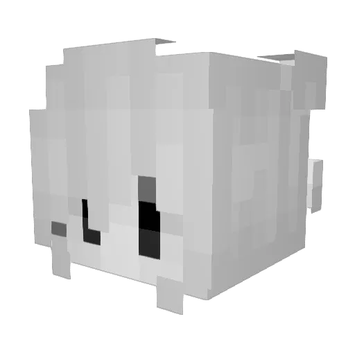 fleshtalkiwhile Minecraft avatar head, 3D render