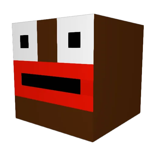 flesz_pl Minecraft avatar head, 3D render