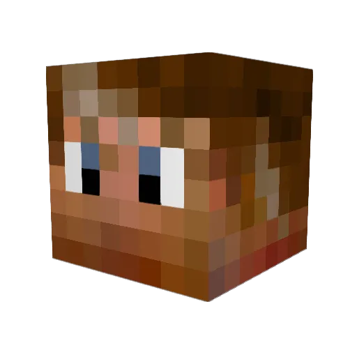 fletg Minecraft avatar head, 3D render