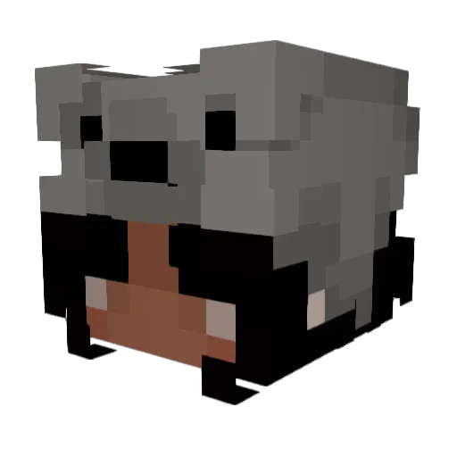 fleurlila Minecraft avatar head, 3D render