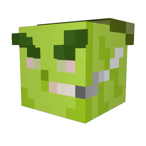 flex_______ Minecraft avatar head, 3D render