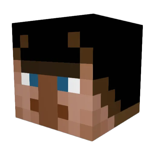flexer10 Minecraft avatar head, 3D render