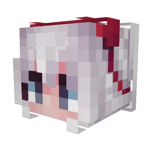 flexeykin Minecraft avatar head, 3D render