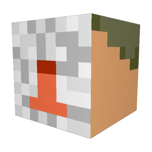 flexnet Minecraft avatar head, 3D render