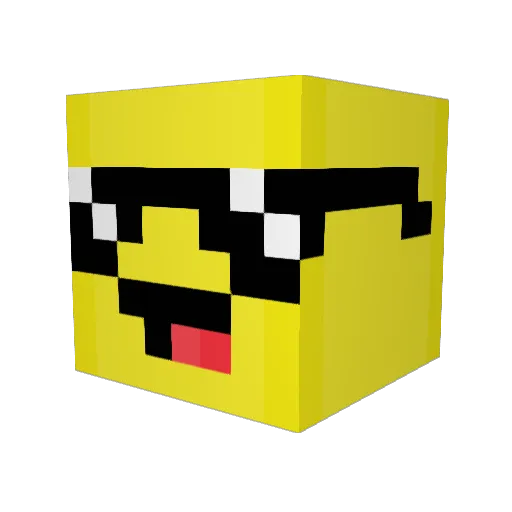 flexxxiie Minecraft avatar head, 3D render