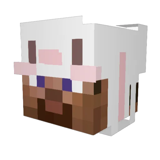 flgoon Minecraft avatar head, 3D render