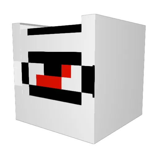flickozeus Minecraft avatar head, 3D render