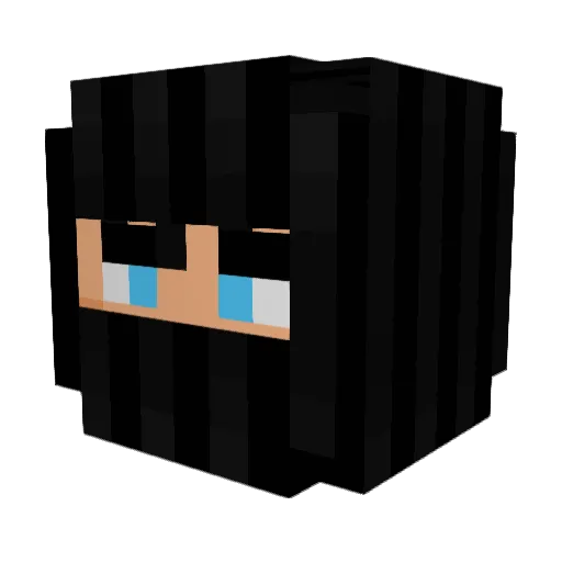 flightxss Minecraft avatar head, 3D render