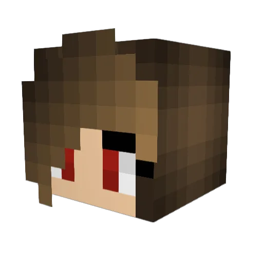 flint78 Minecraft avatar head, 3D render