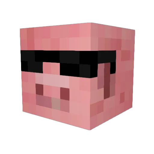 flip_312 Minecraft avatar head, 3D render