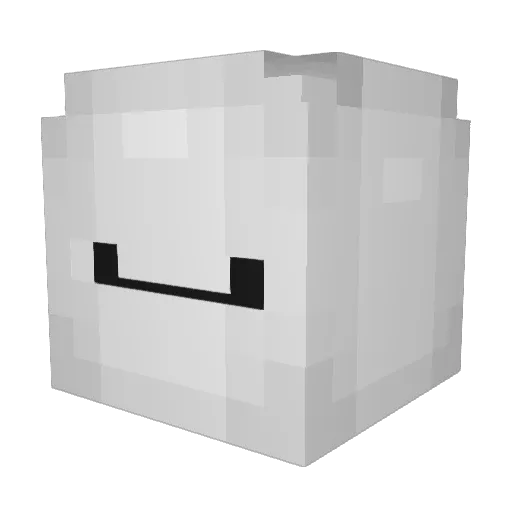 flipanese Minecraft avatar head, 3D render