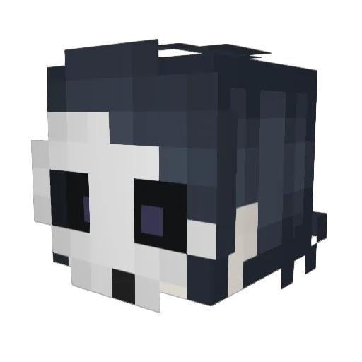 flipcow Minecraft avatar head, 3D render