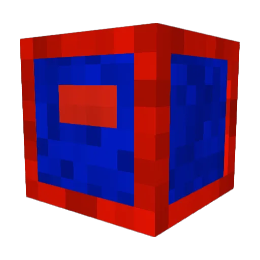 fliped Minecraft avatar head, 3D render