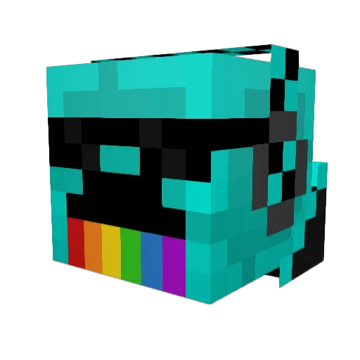 flipflop00 Minecraft avatar head, 3D render