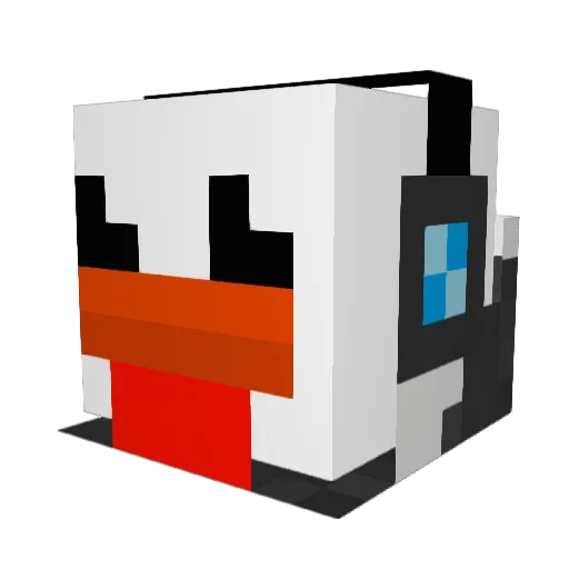 flipper493 Minecraft avatar head, 3D render