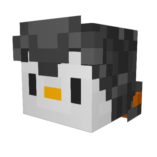 flipper4life Minecraft avatar head, 3D render