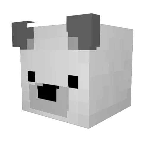 flippuragi Minecraft avatar head, 3D render