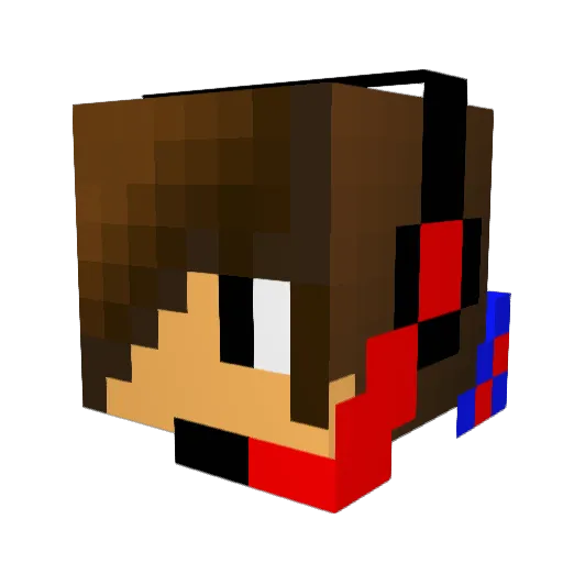 flipsy01 Minecraft avatar head, 3D render