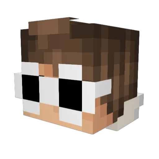 flipthekyle Minecraft avatar head, 3D render