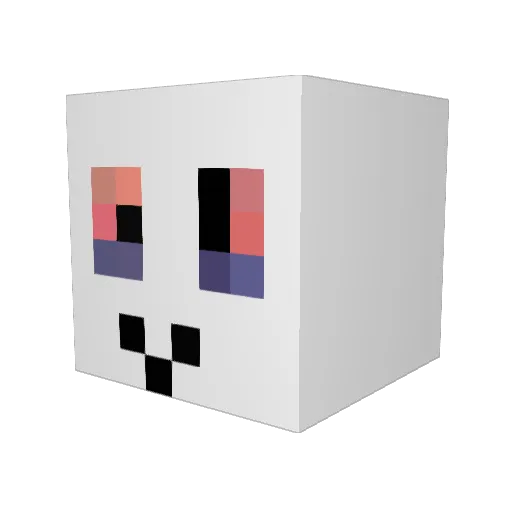 flishod Minecraft avatar head, 3D render