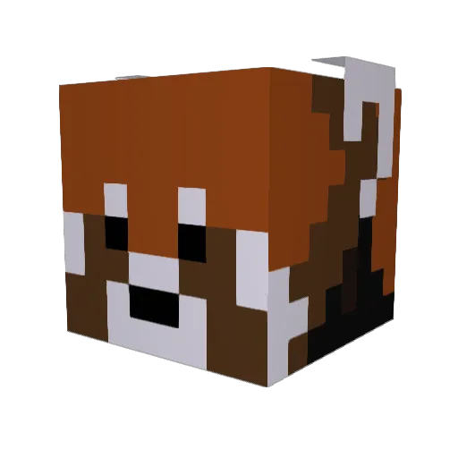 fliskie Minecraft avatar head, 3D render