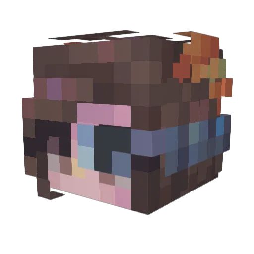 fliszo Minecraft avatar head, 3D render