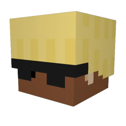 flix133 Minecraft avatar head, 3D render