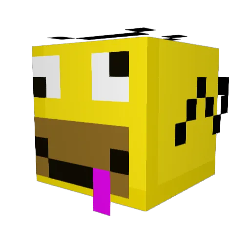 flixenal Minecraft avatar head, 3D render