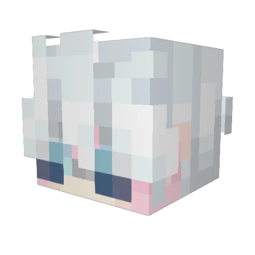 flixteam Minecraft avatar head, 3D render
