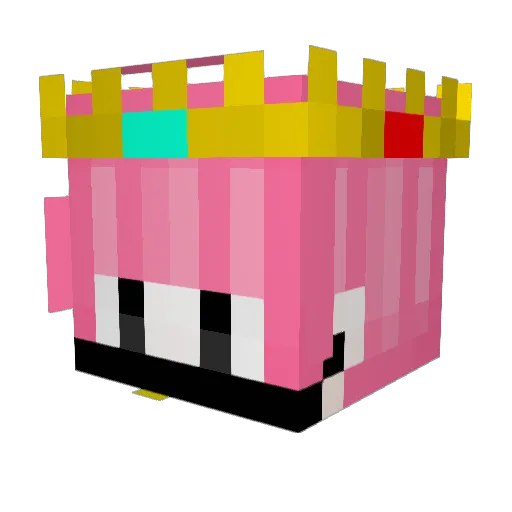 flixter_ Minecraft avatar head, 3D render