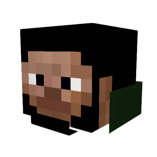 flixzzz Minecraft avatar head, 3D render