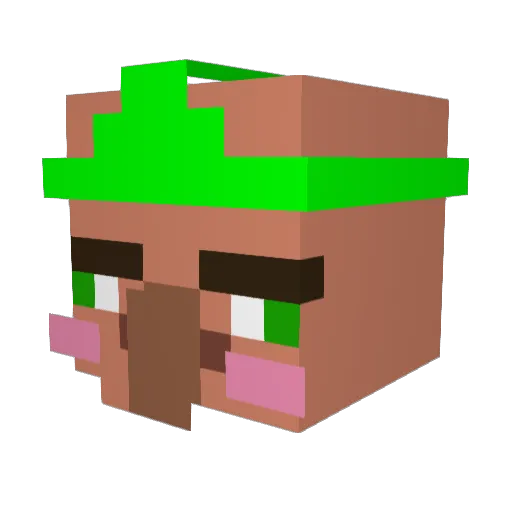 fllkt Minecraft avatar head, 3D render