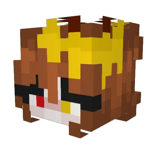 fllorest Minecraft avatar head, 3D render