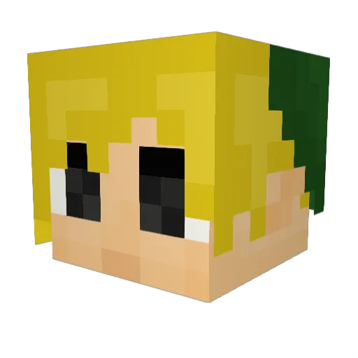 flman16 Minecraft avatar head, 3D render