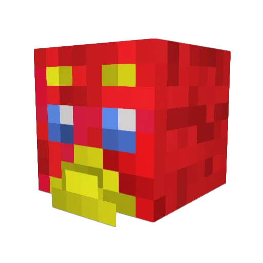 flnl Minecraft avatar head, 3D render