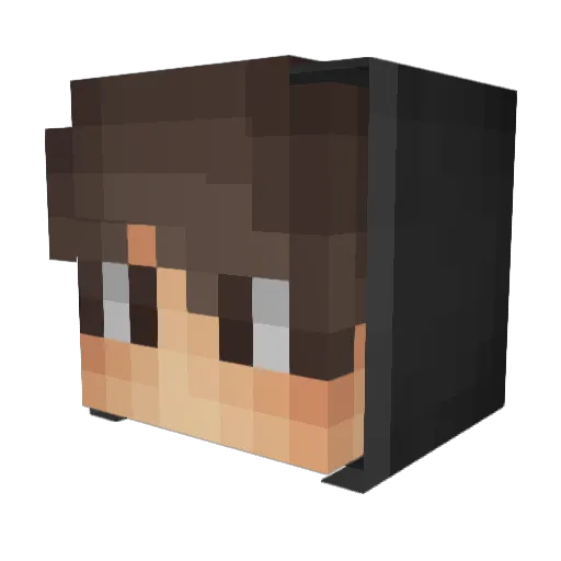 flo4xx Minecraft avatar head, 3D render