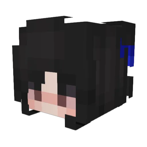 flobhia Minecraft avatar head, 3D render