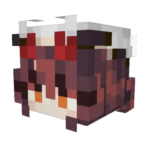 flochan Minecraft avatar head, 3D render