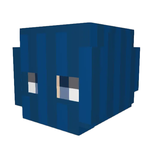 flockerr Minecraft avatar head, 3D render