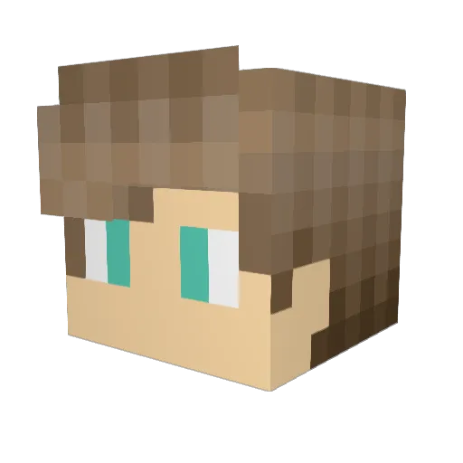 floderflovomflo Minecraft avatar head, 3D render