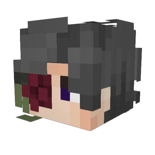 floento Minecraft avatar head, 3D render