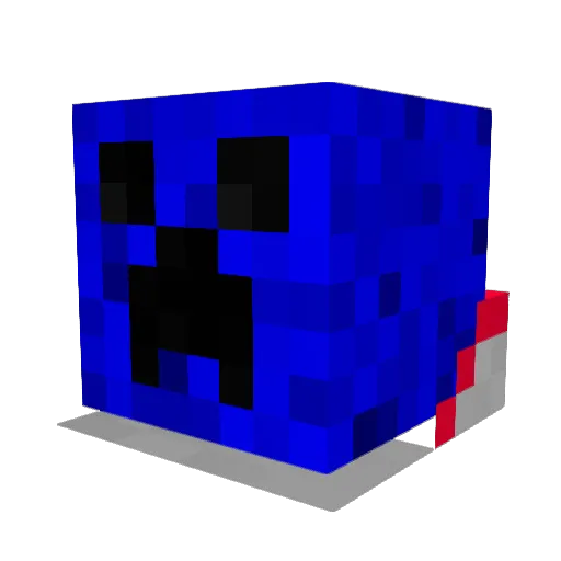 flogta Minecraft avatar head, 3D render