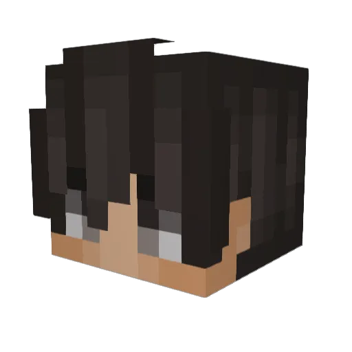 floid Minecraft avatar head, 3D render