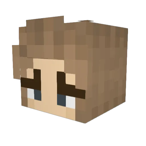 floixe Minecraft avatar head, 3D render