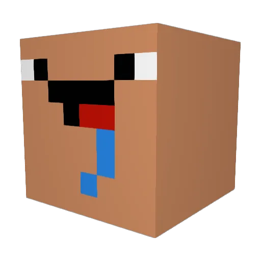 flokeys Minecraft avatar head, 3D render