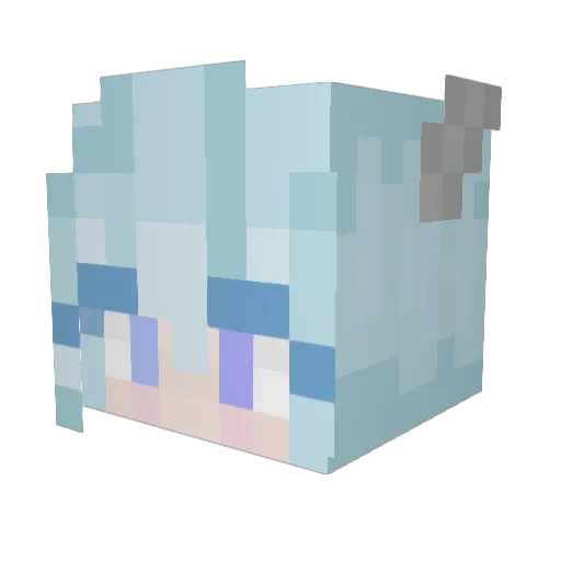 flomilyyy Minecraft avatar head, 3D render
