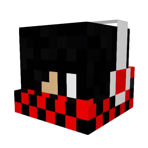 flompygromp Minecraft avatar head, 3D render